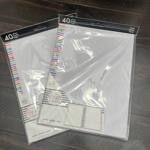 Happy Planner Classic Size Filler Blank Paper Bundle of 2 packs